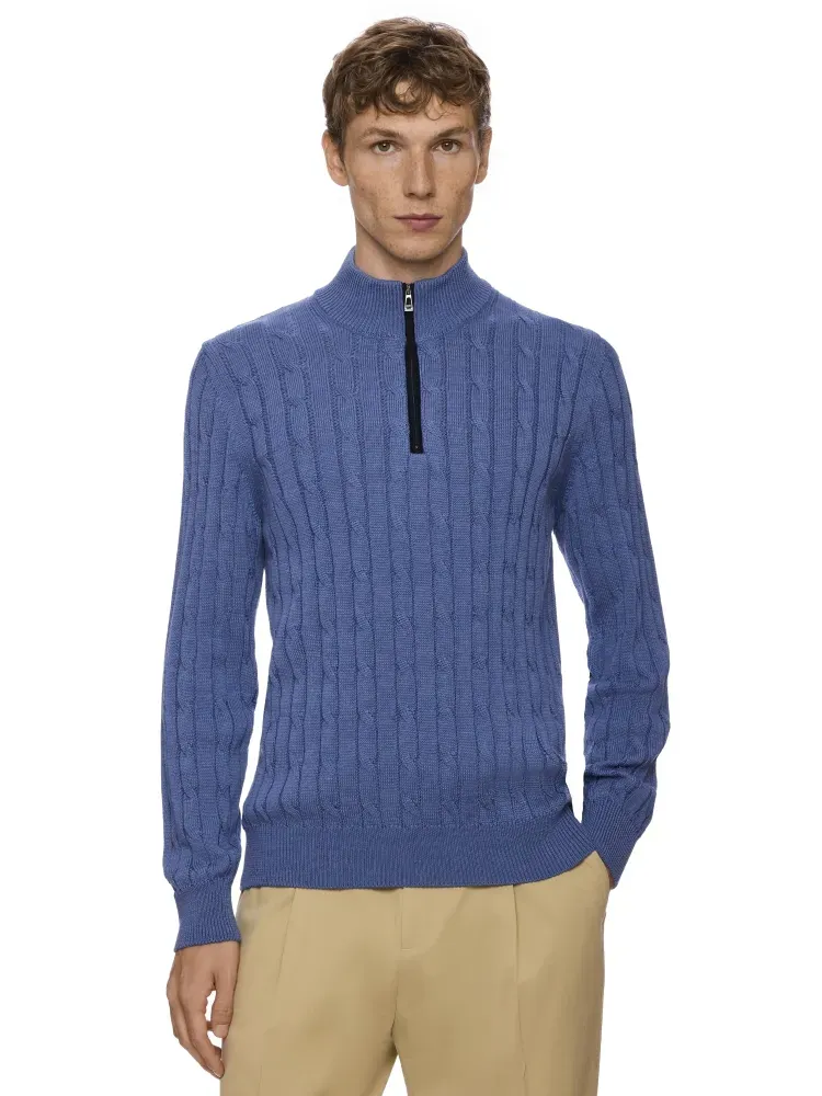 Col montant zippé M/L