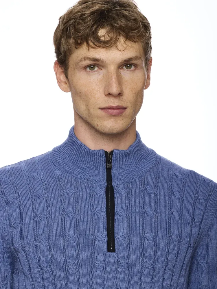 Col montant zippé M/L