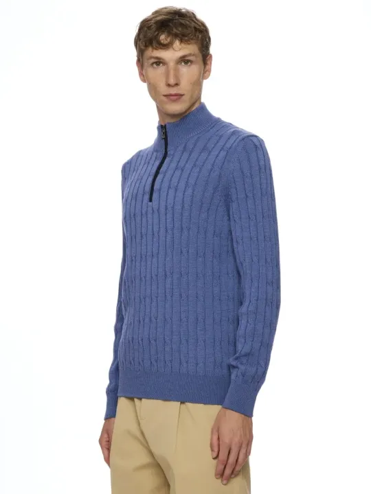 Col montant zippé M/L