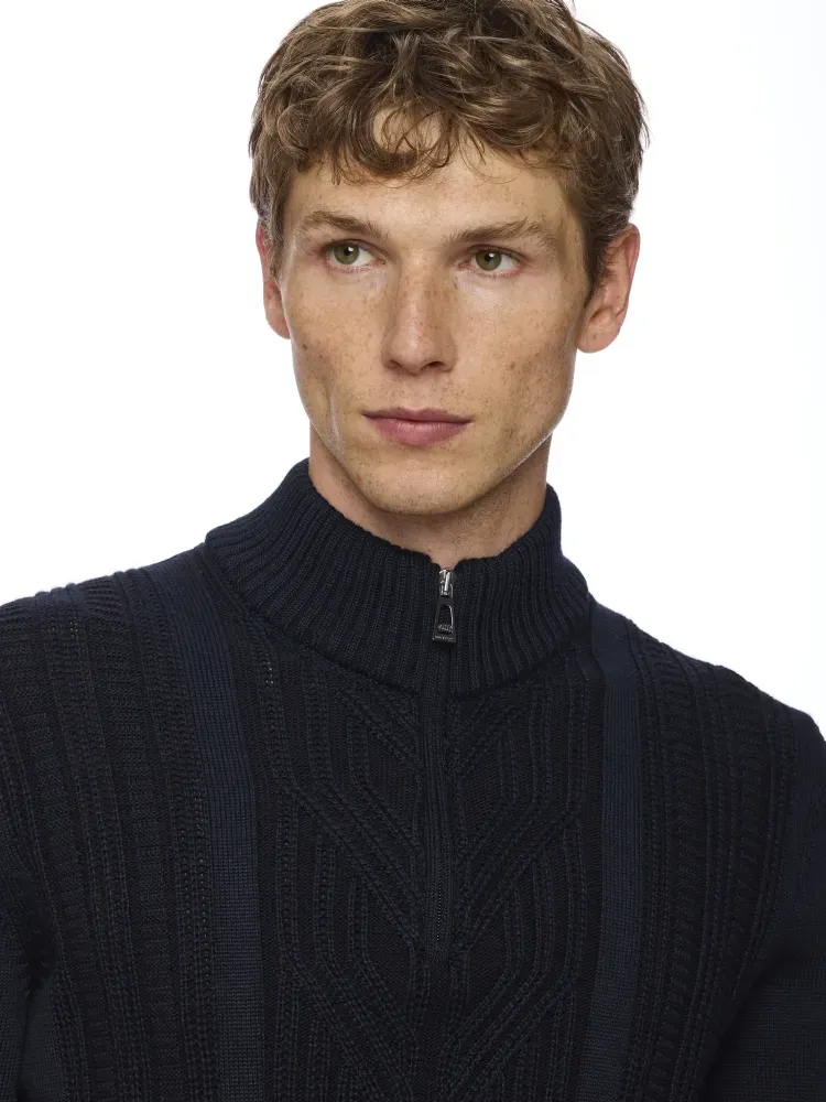 Col montant zippé M/L