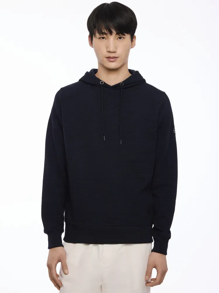 Pull capuche ras de cou M/L