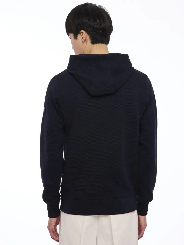 Pull capuche ras de cou M/L