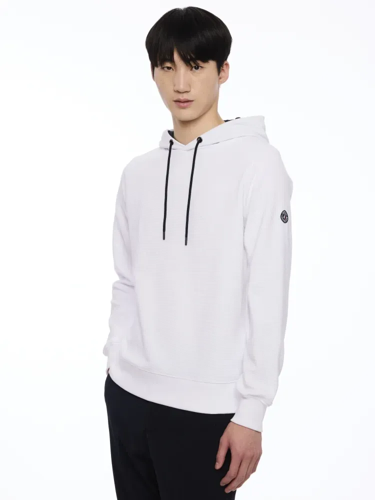 Pull capuche ras de cou M/L