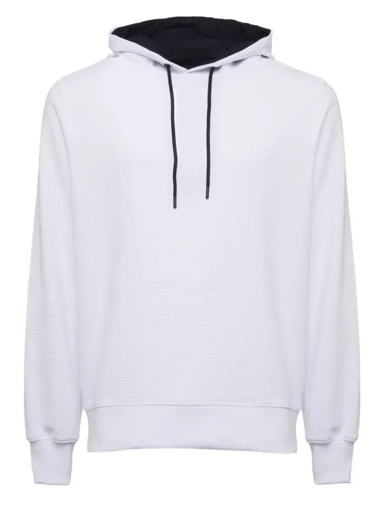 Langarm Rundhals Kapuze