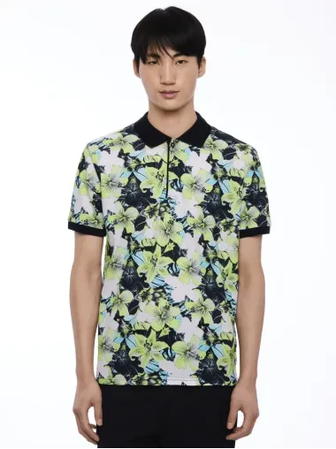 Halbarm Polo Knöpfe