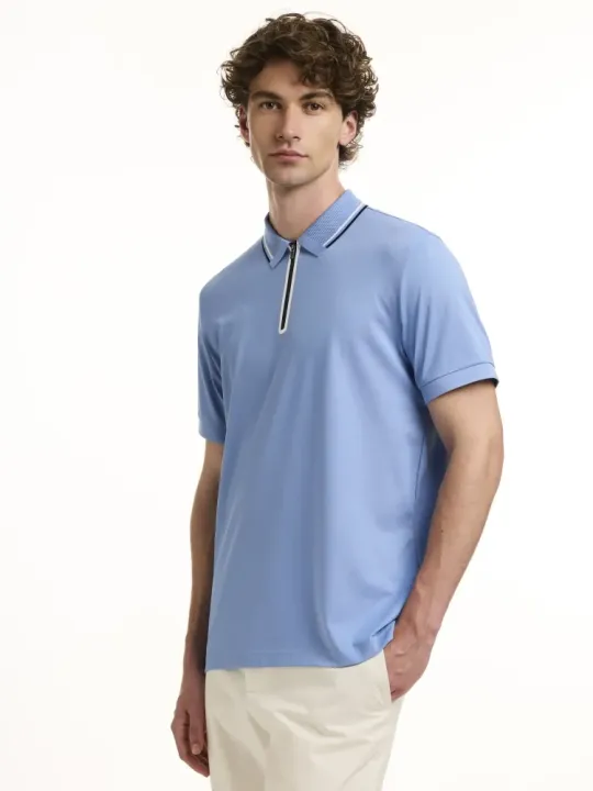 S/S Zip Polo