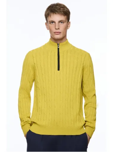 L/S Zip Mock Neck