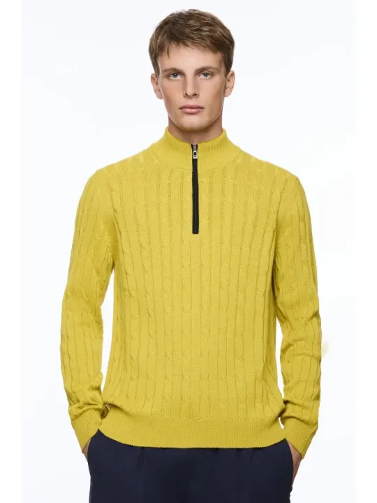 L/S Zip Mock Neck