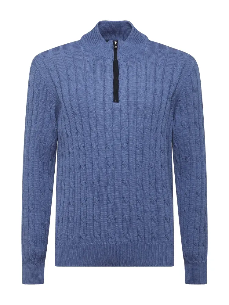 L/S Zip Mock Neck