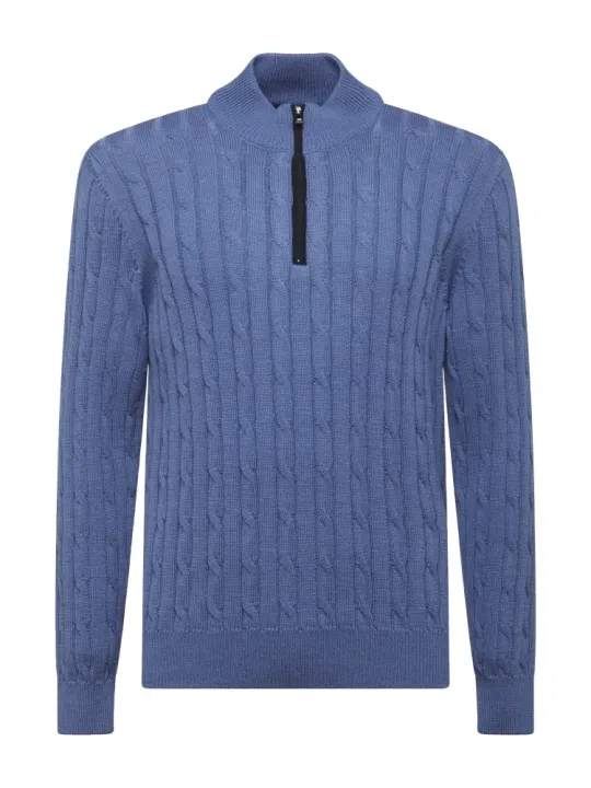 L/S Zip Mock Neck