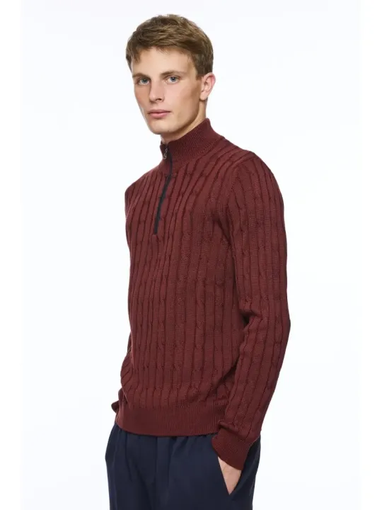 Col montant zippé M/L