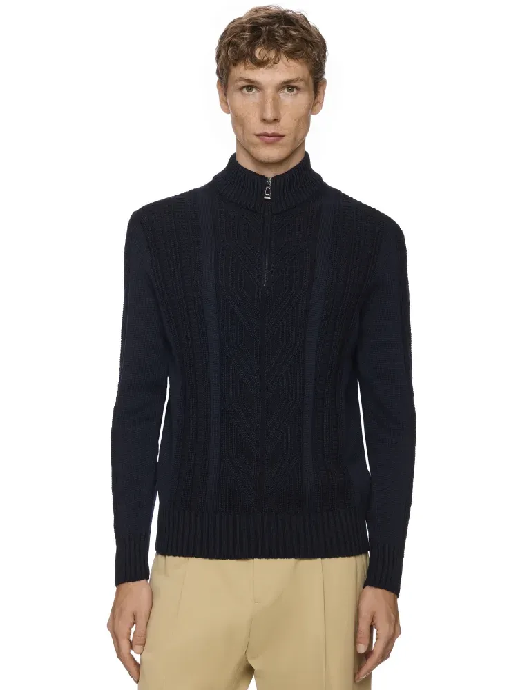 Col montant zippé M/L