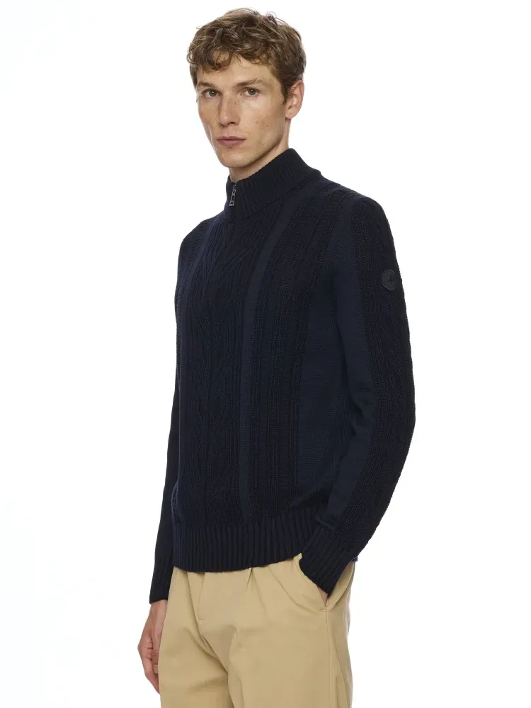 Col montant zippé M/L