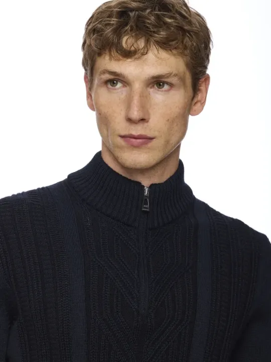 L/S Zip Mock Neck