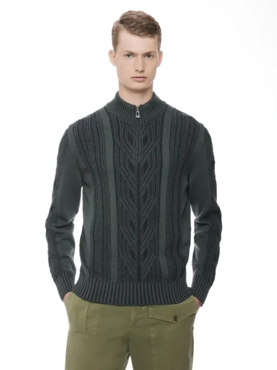 Col montant zippé M/L