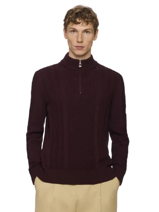 L/S Zip Mock Neck