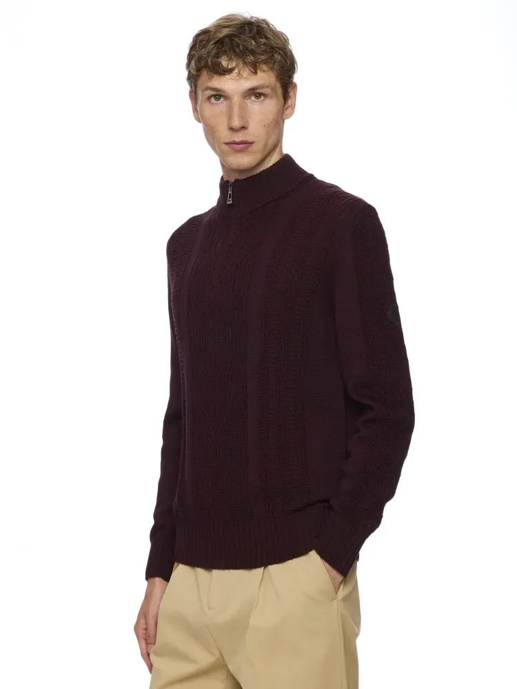 L/S Zip Mock Neck