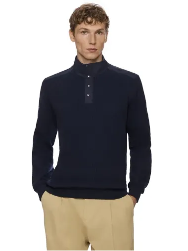 Langarm Sweatshirt Stehbund