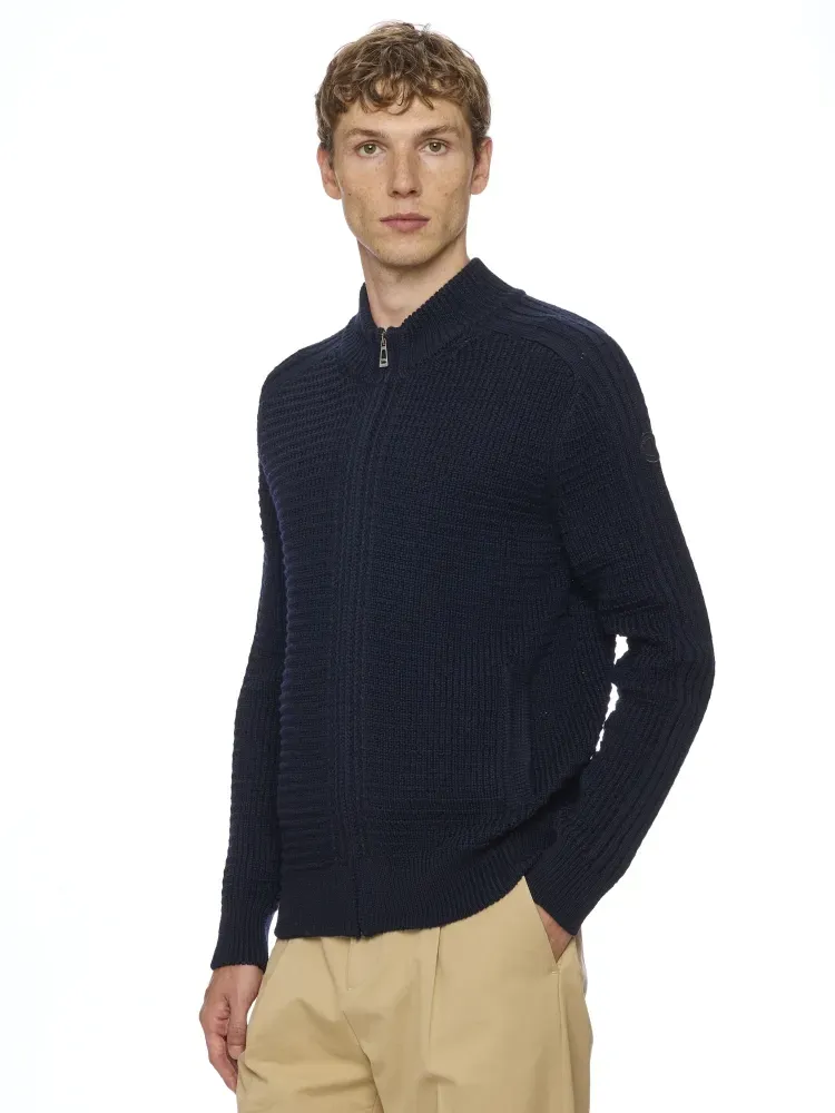 Gilet zippé col montant M/L