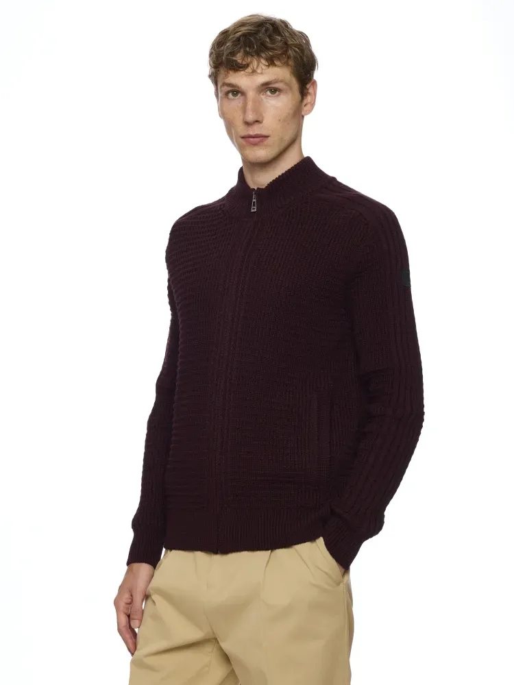 Gilet zippé col montant M/L