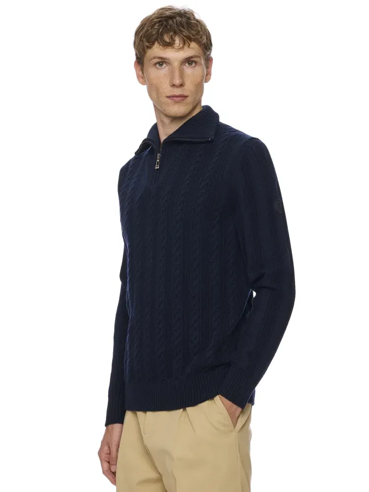 L/S Zip High collar