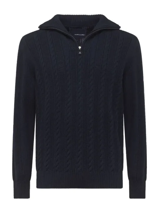 L/S Zip High collar