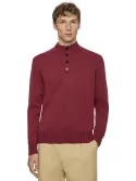 L/S Button mock neck