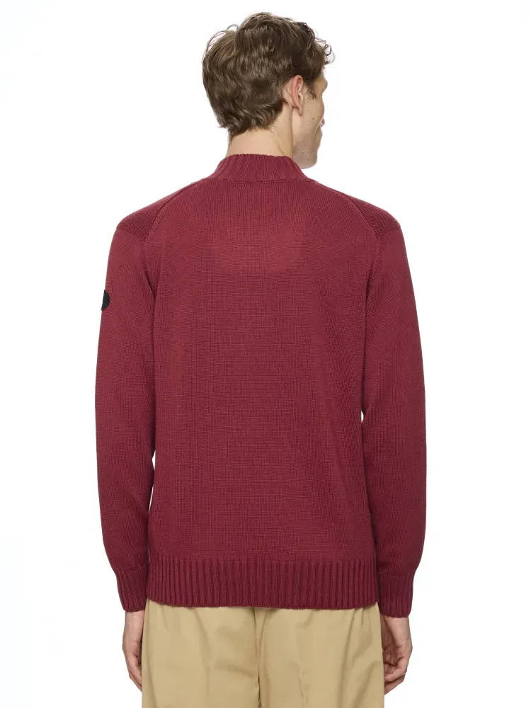 L/S Button mock neck
