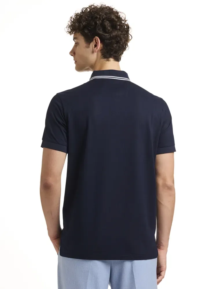 Halbarm Polo zip