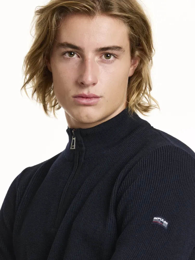 L/S Zip Mock Neck