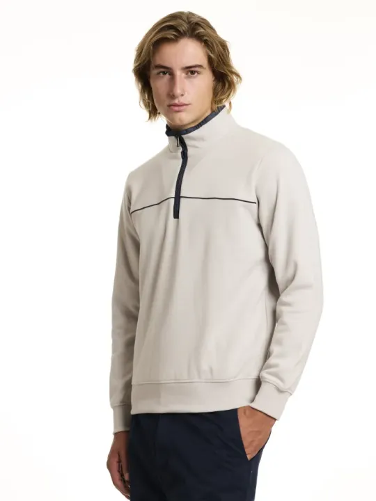 Langarm Sweatshirt Stehbund