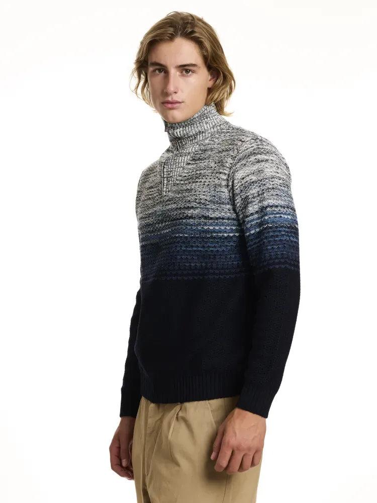 L/S Zip High collar