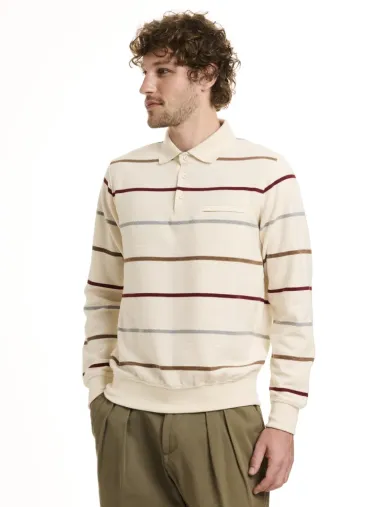Langarm Polo Sweatshirt 2