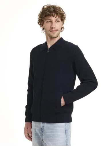 L/S Polo zip cardigan 2