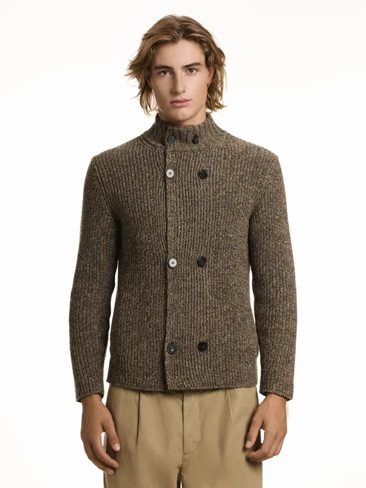 Gilet col châle M/L