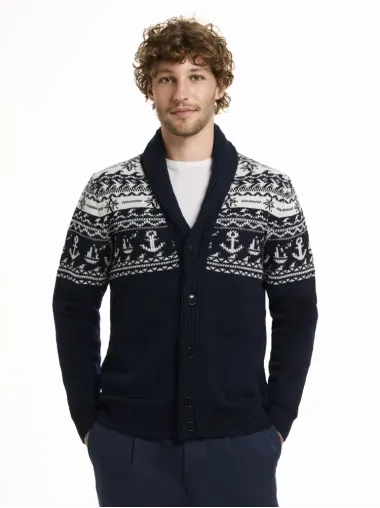 Gilet col châle M/L