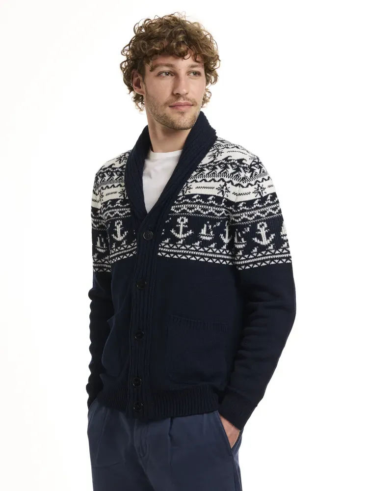 L/S Shawl neck cardigan