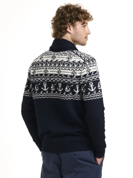 L/S Shawl neck cardigan