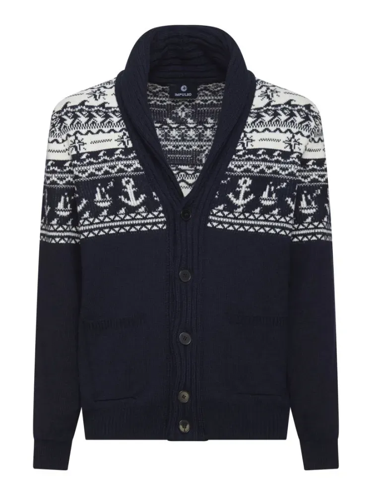 Gilet col châle M/L