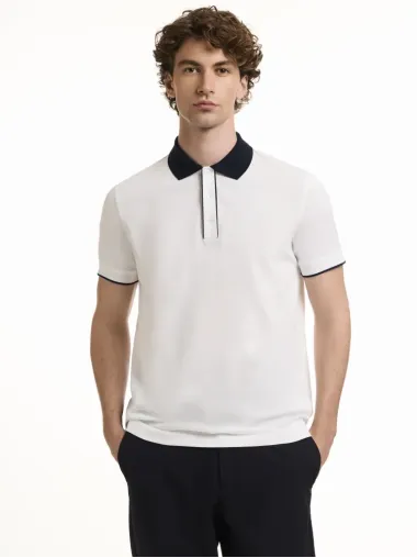 Halbarm Polo Knöpfen