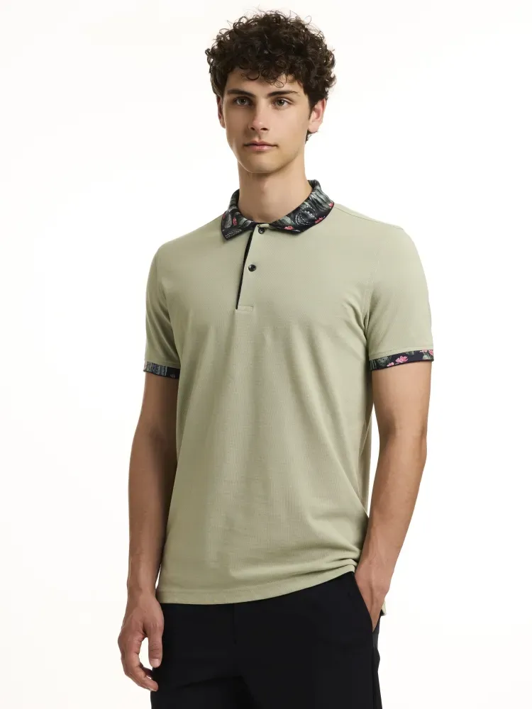 Halbarm Polo Knöpfen